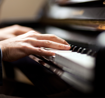 A Person Playing a Piano